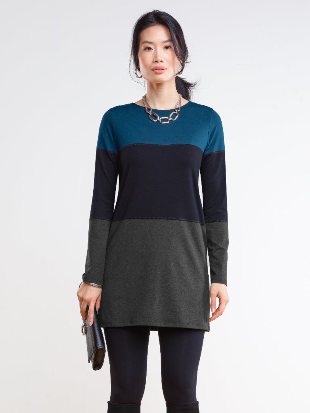 Miik Long Sleeve Colourblock Tunic